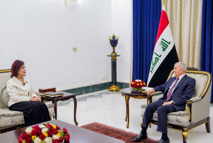 الرئيس العراقى يؤكد أهمية ترسيخ الاستقرار الأمنى