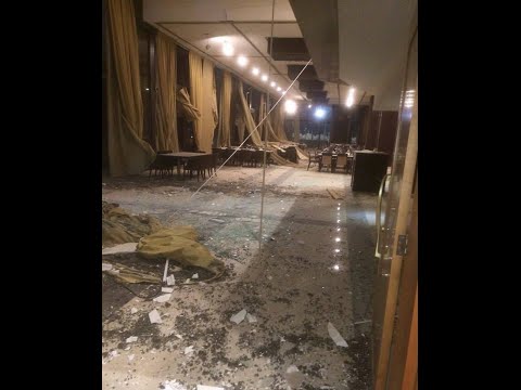 بالفيديو انفجار يهز فندقًا في مدينة الدار البيضاء