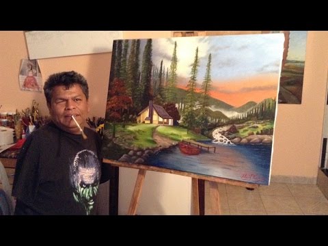 عامل بناء يكتشف موهبته في الرسم بعد فقدان ذراعيه وعينه