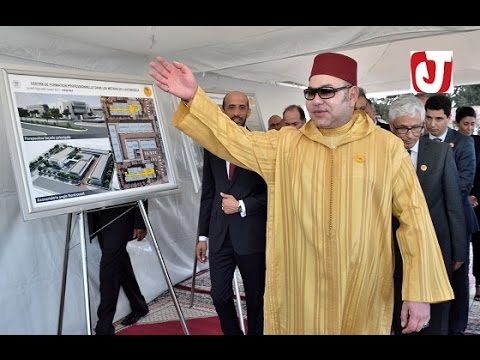 بالفيديو شاهد الملك محمد السادس يعطي بالقنيطرة انطلاقة أشغال إنجاز مركز للتكوين المهني