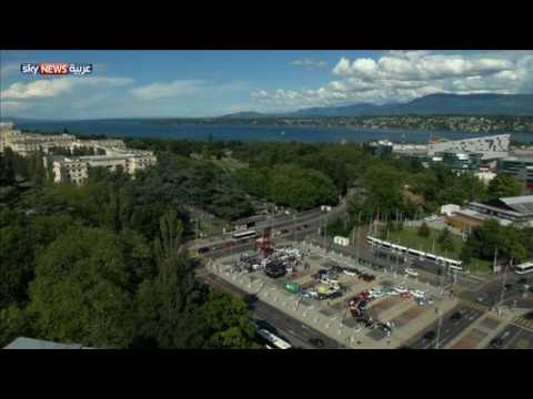 فيديو ساحة الأمم المتحدة تتحول إلى مضمار سباق للسيارات