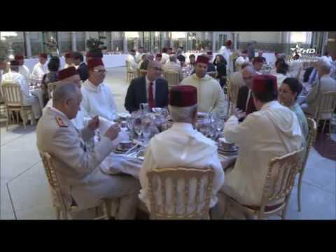 شاهد استقبال رئيس الجمهورية البرتغالية في القصر المملكي المغربي