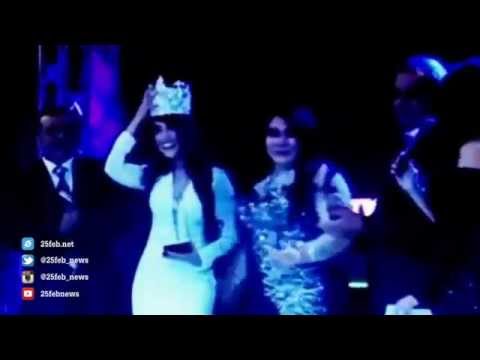 لحظة تتويج ملكة جمال فنانات العرب