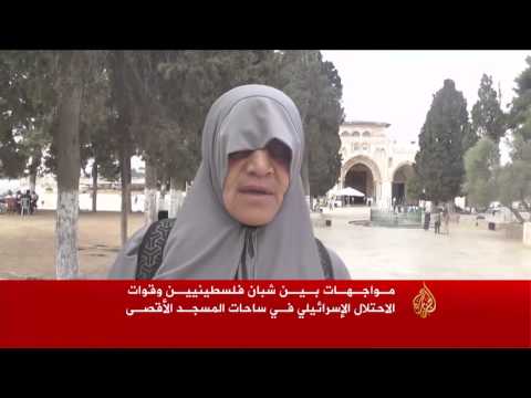 شاهد قوات الاحتلال الإسرائيلي تعيد إغلاق باب المغاربة