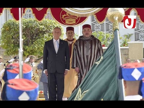 بالفيديو الملك محمد السادس يقيم حفل استقبال رسمي على شرف الرئيس البرتغالي
