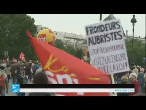 بالفيديو مظاهرات جديدة في فرنسا ضد قانون العمل