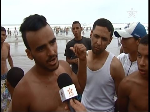 شاهد إنقاذ 4 أشخاص من الغرق وفقدان آخر