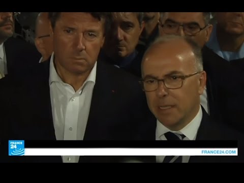 بالفيديو كلمة وزير الداخلية الفرنسي بعد اعتداء نيس