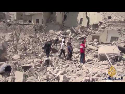 القصف الجوي يخرج مستشفيات حلب من الخدمة