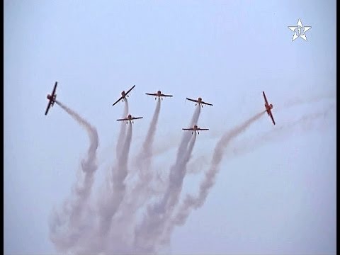 فيديو استعراضات جوية رائعة للقوات الملكية في احتفالات عيد العرش