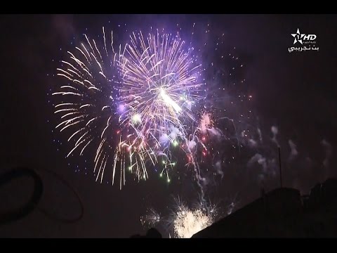 الألعاب النارية في سماء تطوان احتفالا بذكرى عيد العرش المجيد