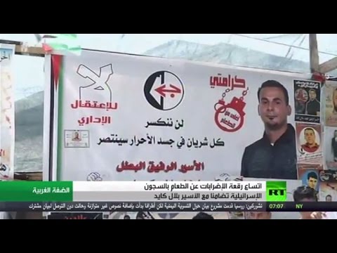 شاهد مئات الأسرى في إضراب مفتوح عن الطعام