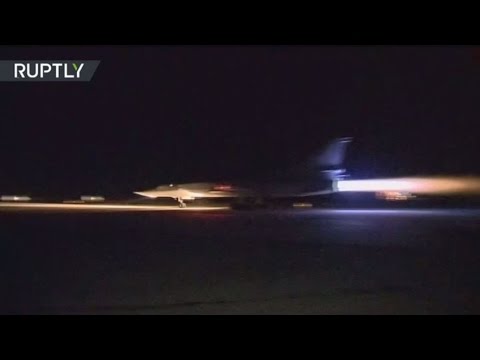 فيديو لحظة انطلاق القاذفات الروسية للإغارة على مواقع لـداعش