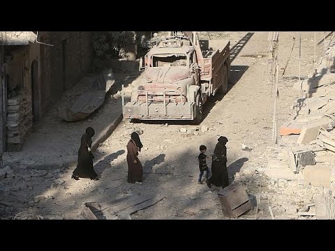 بالفيديوشاهد قتلى وجرحى جرّاء غارات على مواقع للأكراد في مدينة الحسكة السورية