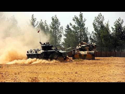 بالفيديو الجيش التركي يبدأ حملة عسكرية ضد تنظيم داعش في جرابلس
