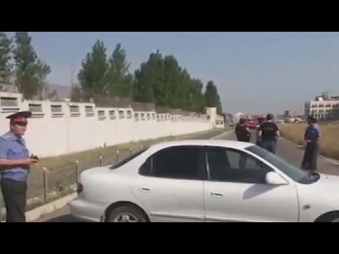 شاهد هجوم تفجيري في بيشكيك يؤدي إلى سقوط جرحى