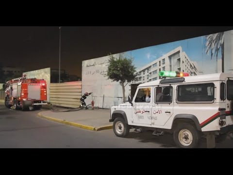 بالفيديو شمكارة يضرمون النار بالقرب من محطة ولاد زيان