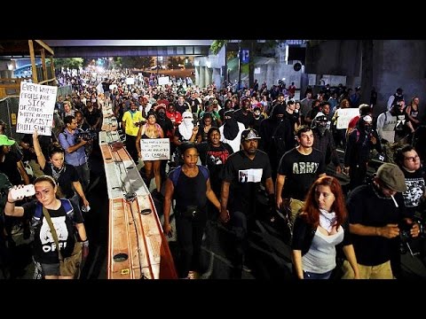 بالفيديو إعلان حظر التجول في مدينة شارلوت الأميركية