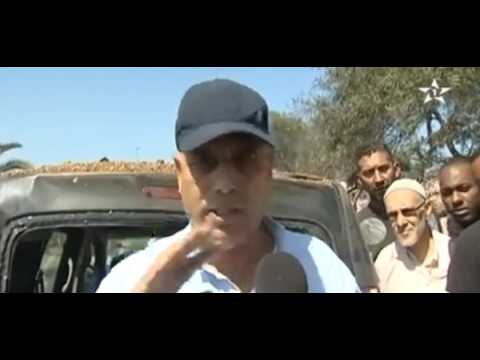 شاهد نجاة سائق سيارة بعد حادث سير مع شاحنة