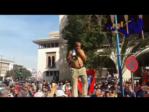 شاهد احتجاج أصحاب السيارات الاجرة في الدار البيضاء