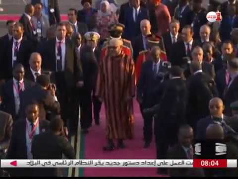 بالفيديو استقبال جماهيري حافل للملك محمد السادس في تنزانيا
