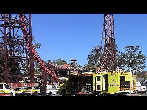 بالفيديومقتل 4 أشخاص في حادث في ملاهي دريم وورلد