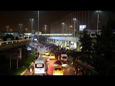 شاهد إغلاق مطار أتاتورك في اسطنبول لفترة وجيزة