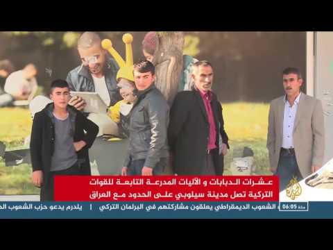 شاهد  تعزيزات تركية قرب الحدود مع العراق