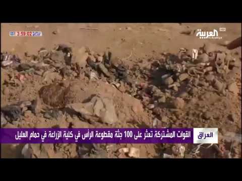 بالفيديو  الكشف عن مقبرة جماعية في منطقة حمام العليل