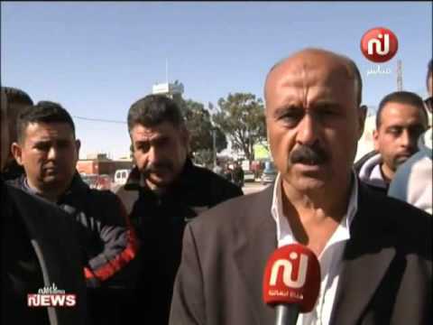 شاهد إضراب أعوان الأمن في بن قردان