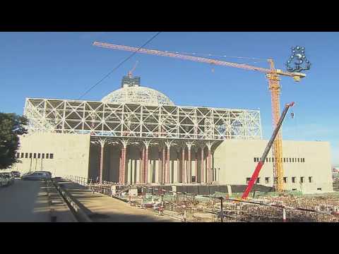 شاهد أهم أشغال بناء جامع الجزائر والانتهاء منه كانون الأول