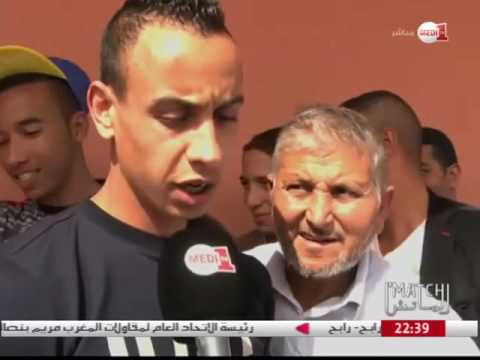شاهد جمهور العيون يرحب بمشجعي الماص وأسفي