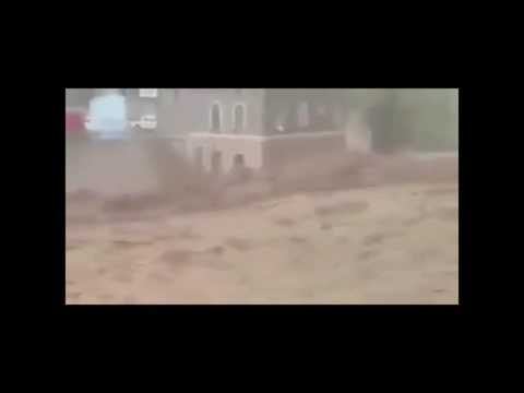 شاهد أخطر فيضان عرفه المغرب في نواحي مراكش