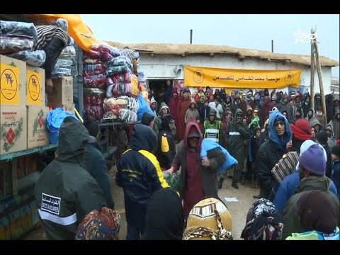 انطلاق قافلة لتوزيع المساعدات الانسانية في المناطق الجبلية في اقليم ميدلت