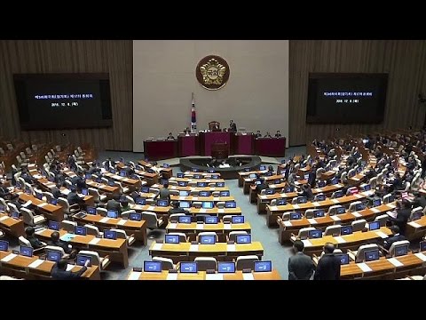 شاهد برلمان كوريا الجنوبية يصوت على عزل رئيسة البلاد