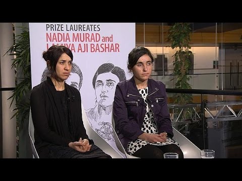 بالفيديو ناديا مراد ولمياء حجي في ستراسبوغ لتسلم جائزة سخاروف