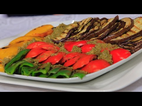 طريقى اعداد خضار مشوي بالخل والثوم