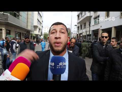 شاهد تدخل ضد أمنيين مطرودين‎