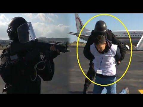 شاهد تدريبات قوية للأمن المغربي على طريقة أفلام هوليود