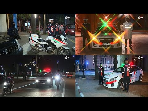 شاهد عناصر الأمن المغربي يستعدّون لبدء احتفالات رأس السنة الميلادية