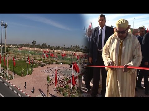 الملك محمد السادس يدشن الشطر الأول من المنزه الرياضي أكدال
