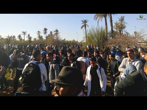 شاهد المسيرة المتجهة إلى الدار البيضاء على الأقدام أجهضت في مهدها