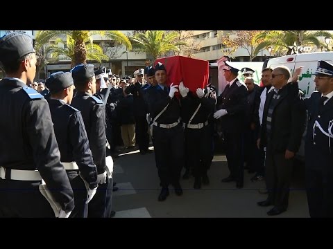 شاهد مراسيم ترقية ووداع الضباط الأربعة الذين توفوا في حادث سير
