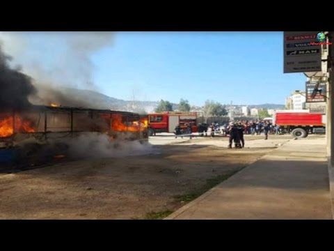 شاهد سكان مدينة بجاية الجزائرية تنتفض بقوة