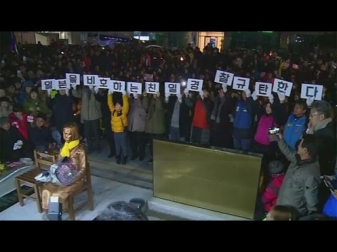 شاهد تمثال تكريمي لنساء المتعة يؤزم العلاقات بين كوريا الجنوبية واليابان