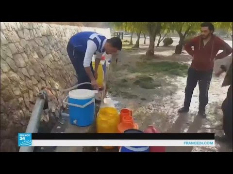 شاهد استمرار انقطاع المياه عن دمشق