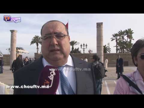إدريس لشكر في زيارة إلى ضريح الحسن الثاني