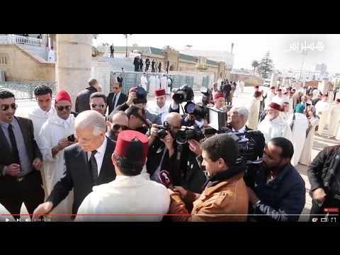بالفيديو فوضى المصورين في ضريح الملك الحسن الثاني