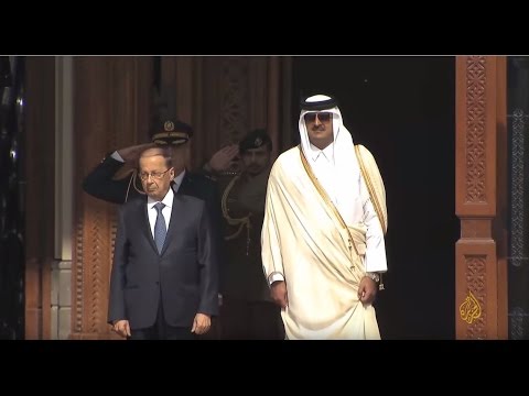 أمير قطر والرئيس اللبناني يتفقان على إحياء اللجنة العليا