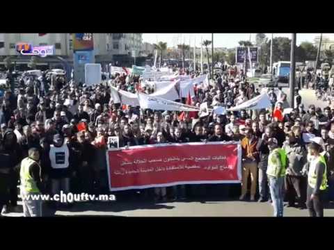 شاهد ساكنة تحتج وترفض قرار إزالة منازلهم الصفيحية